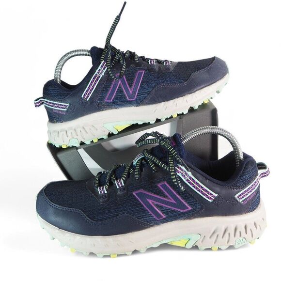 New Balance Shoes - New Balance 410 v6 Trail Running Shoes Navy Blue / Purple WT410SN6 Women's 8.5 B